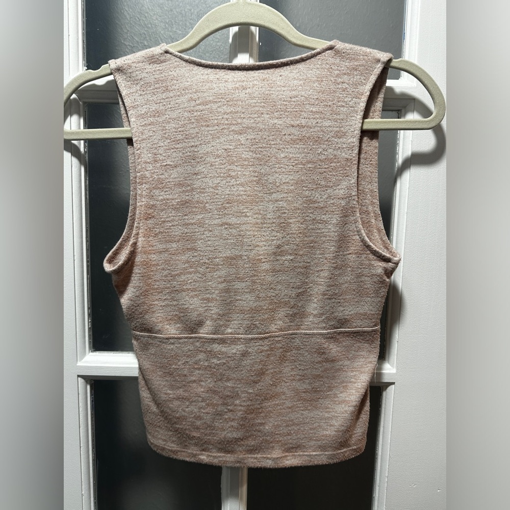 American Eagle Light Pink Front Tie Cropped Top Size Medium - Picture 5 of 5